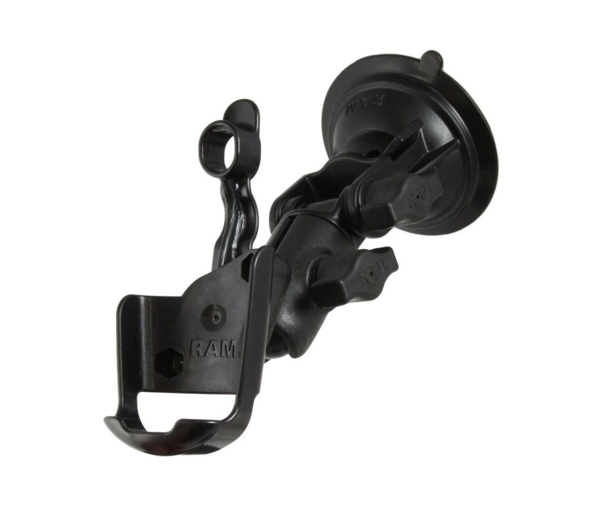 Soporte de ventosa RAM Twist-Lock para Garmin GPSMAP 60 Series + Más