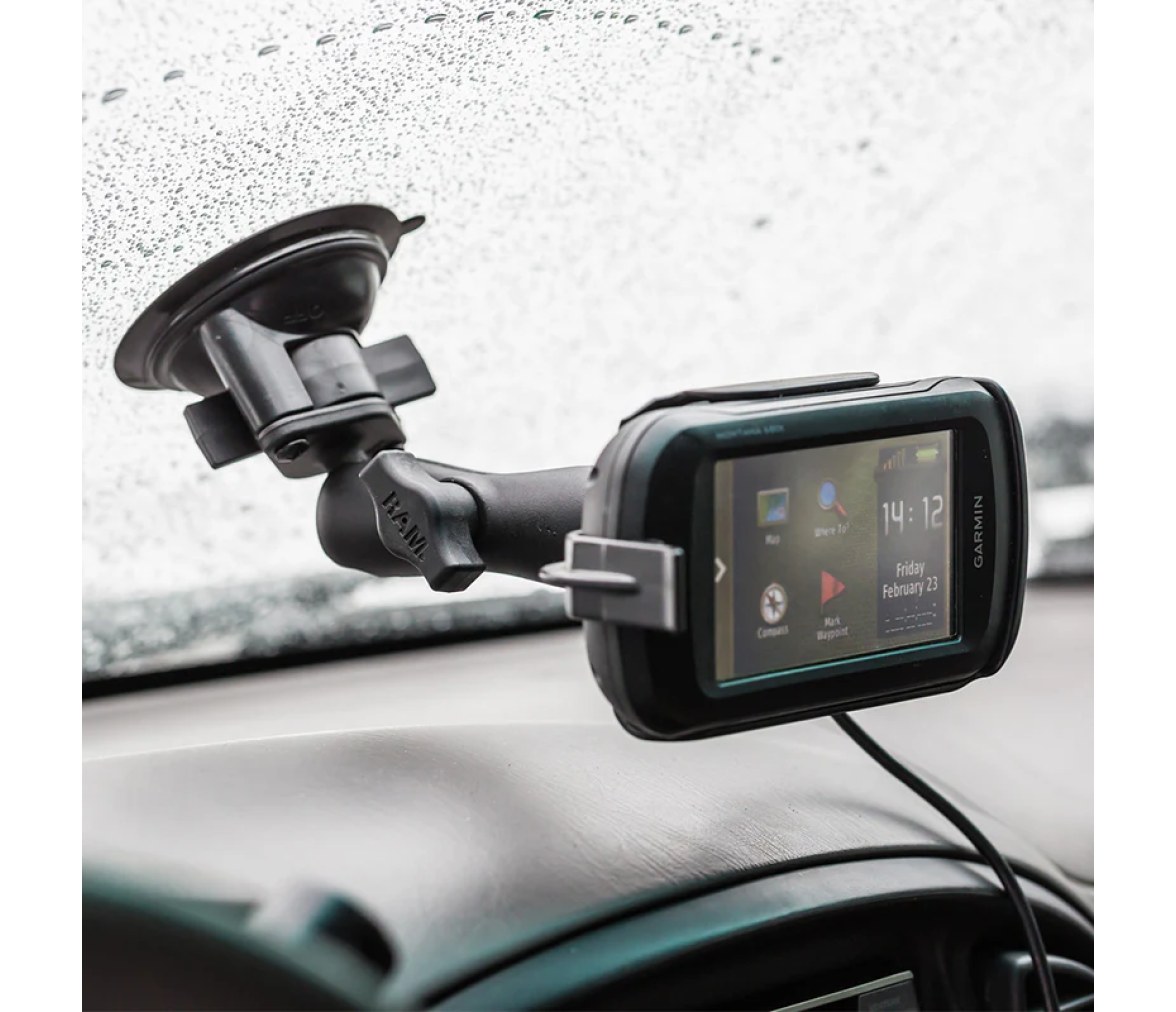 Soporte de ventosa RAM Twist-Lock para Garmin Montana 600 Series