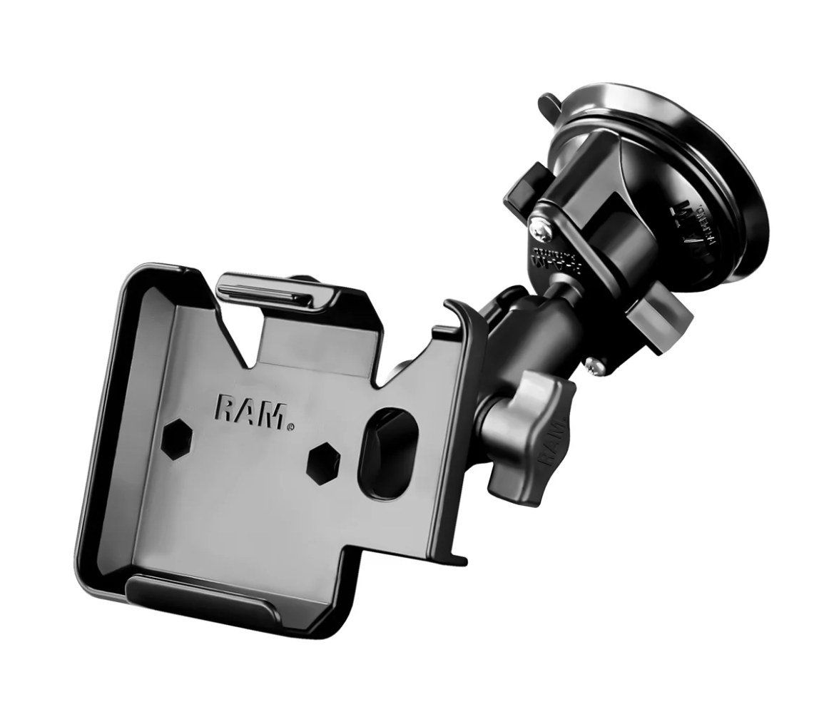 Soporte de ventosa RAM Twist-Lock para Garmin nuvi 220, zumo 220 + Más