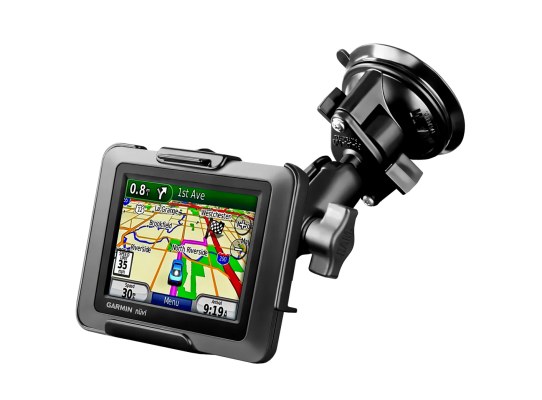 Soporte de ventosa RAM Twist-Lock para Garmin nuvi 220, zumo 220 + Más