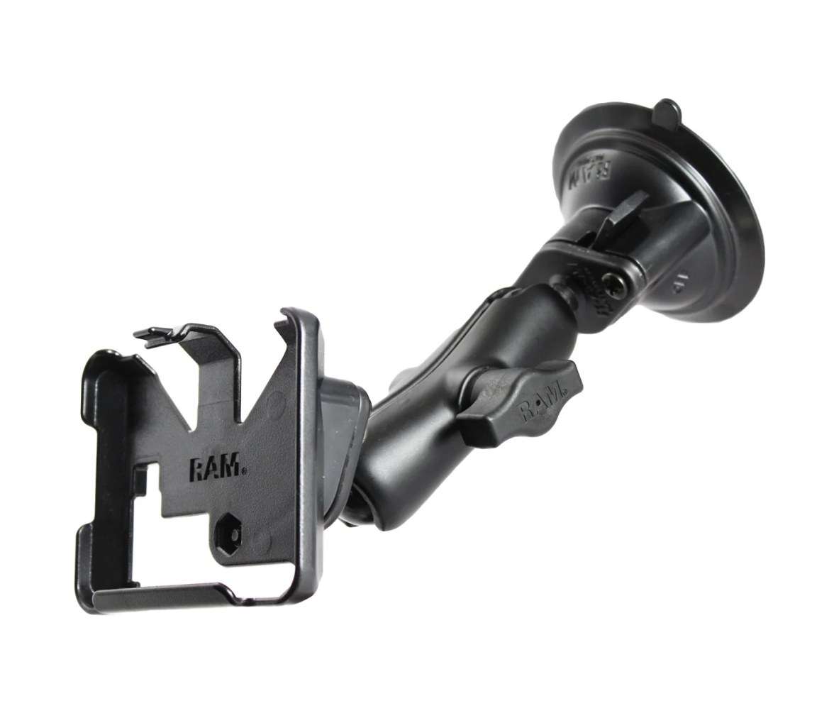 Soporte de ventosa RAM Twist-Lock para Garmin nuvi 200, 205 + más
