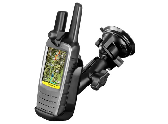 Soporte de ventosa RAM Twist-Lock para Garmin Rino 610, 650 y 655t Soporte de ventosa RAM Twist-Lock para Garmin Rino 610, 650 y 655t