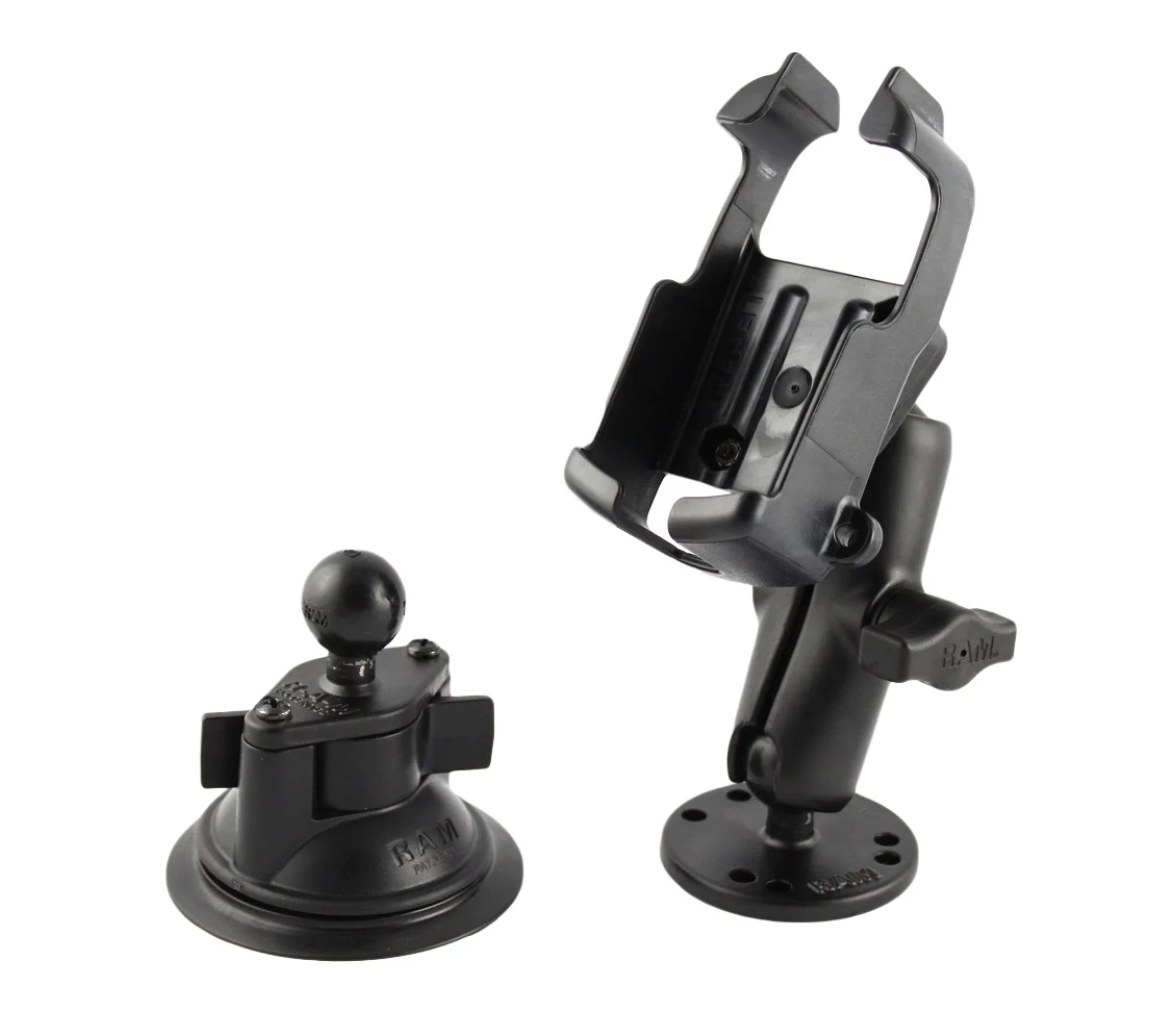 Soporte de ventosa y de atornillar RAM Twist-Lock para el Garmin Vista + más