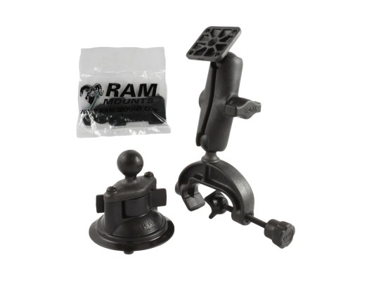Soporte de ventosa y pinza de horquilla compuesta RAM Twist-Lock Soporte de ventosa y pinza de horquilla compuesta RAM Twist-Lock