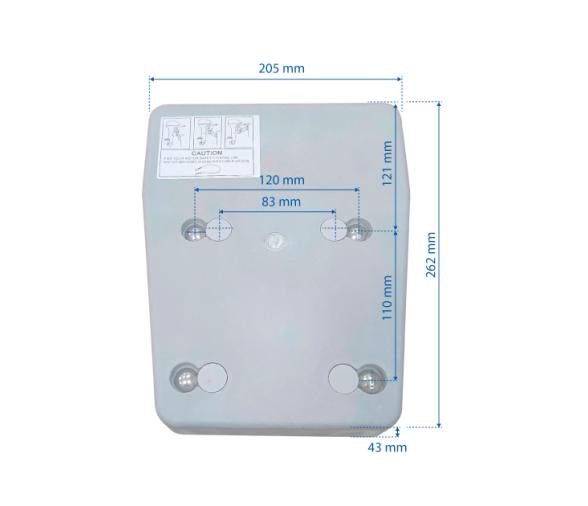 Soporte Motor Basculante Inox - Plastico 60KG