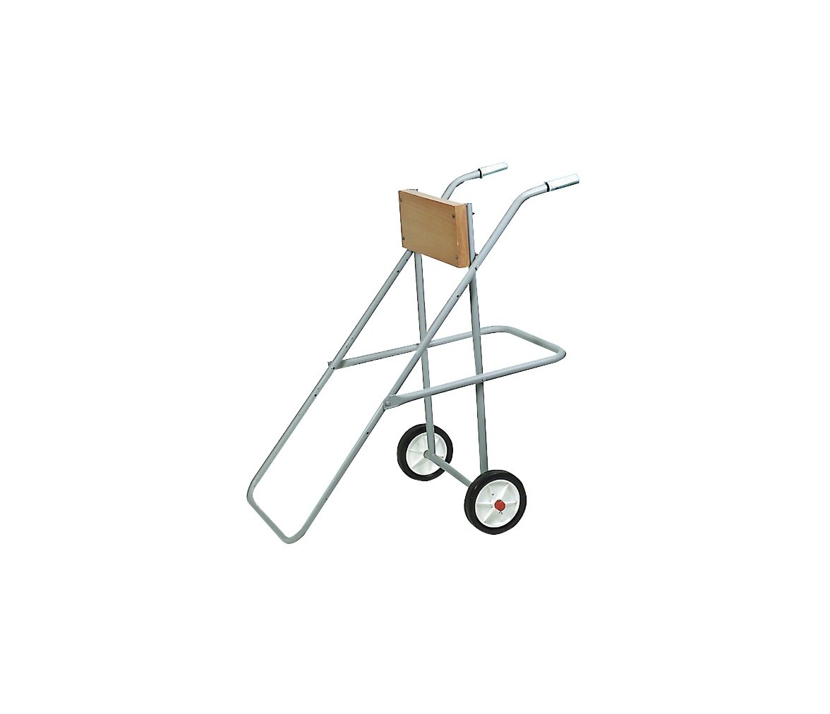 Engine holding trolley with wheels
