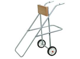 Soporte Motor Hierro y Madera Con Ruedas para Hibernaje