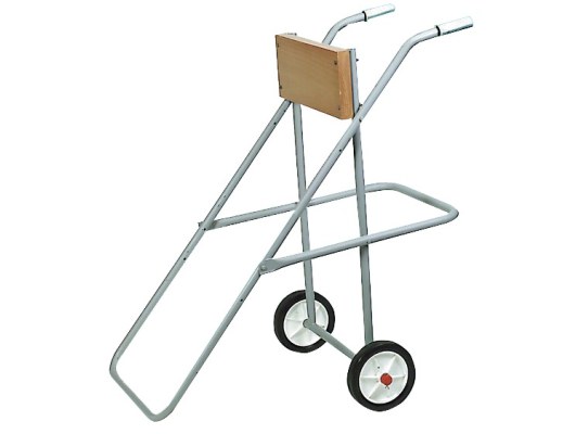 Soporte Motor Hierro y Madera Con Ruedas para Hibernaje