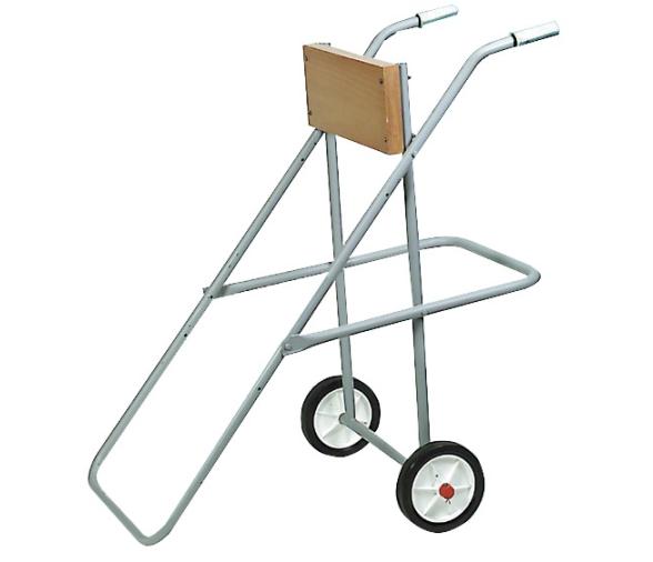 Soporte Motor Hierro y Madera Con Ruedas para Hibernaje