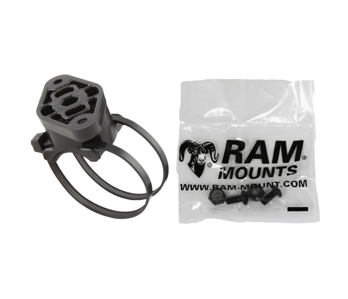 Soporte para bicicleta RAM EZ-On/Off con adaptador de base giratoria y accesorio