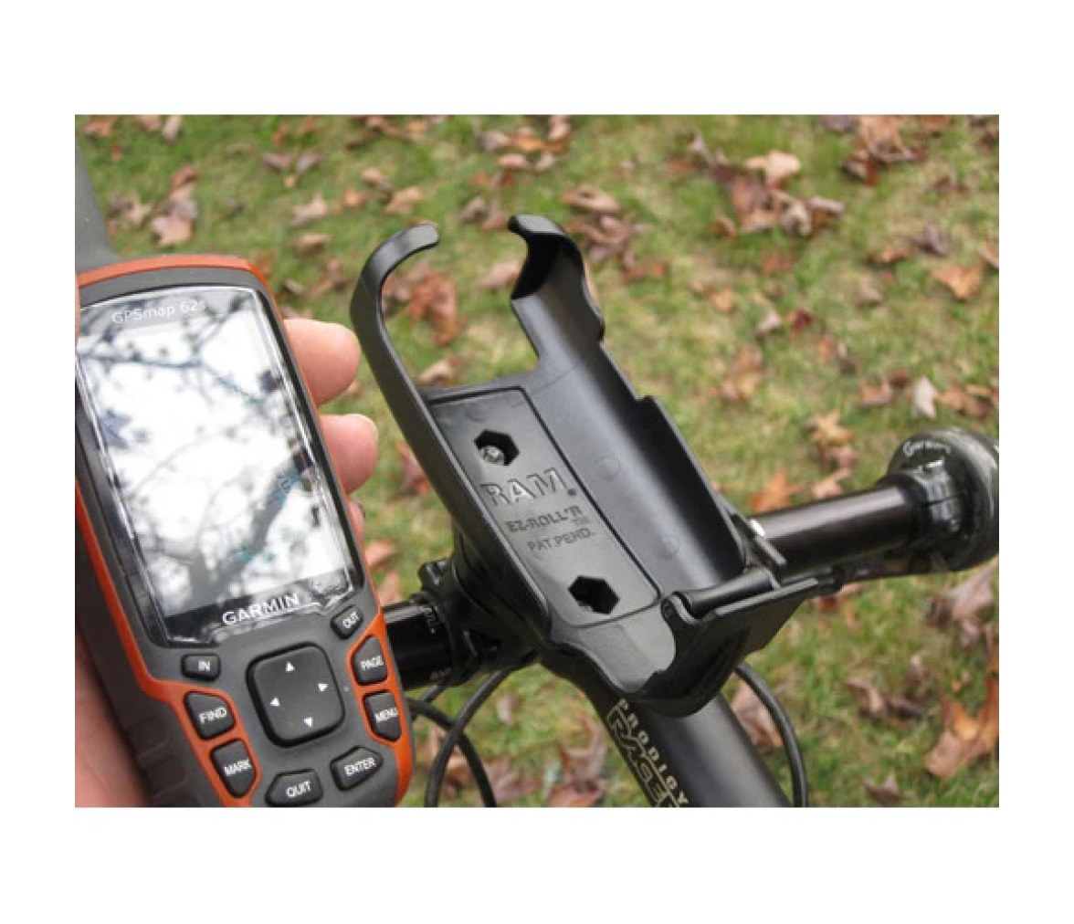 Soporte para bicicleta RAM EZ-On/Off para Garmin Astro 320, GPSMAP 62 + más