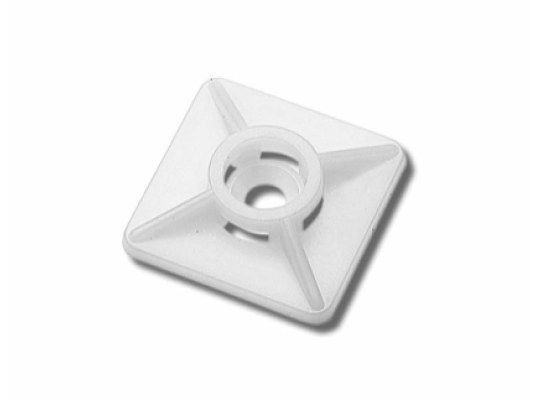Soporte para Bridas Nylon Blanco sin Adhesivo (100 unidades)