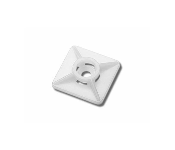 Soporte para Bridas Nylon Blanco sin Adhesivo (100 unidades)