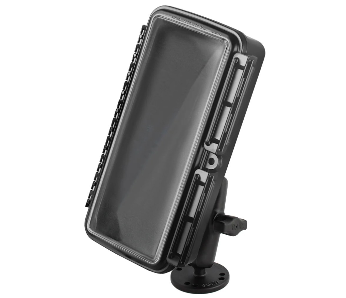 Soporte para dispositivo RAM Aqua Box Grande con base de atornillar
