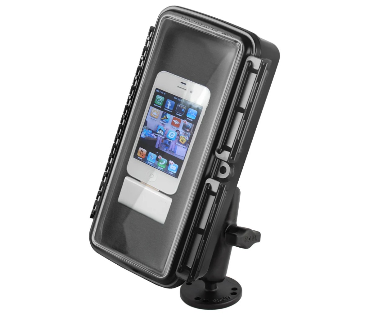 Soporte para dispositivo RAM Aqua Box Grande con base de atornillar