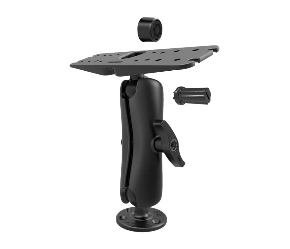 Soporte para electrónica marina con bloqueo Pin-Lock y pomo gimbal - Tamaño D Me