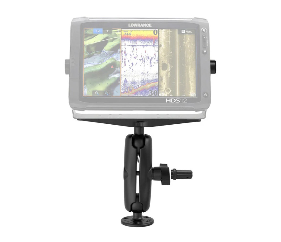 Soporte para electrónica marina con bloqueo Pin-Lock y pomo gimbal - Tamaño D Me