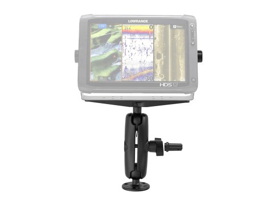 RAM Pin-Lock Marine Electronic Mount with Gimbal Knob - D Size Medium