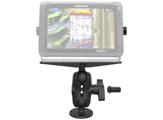 RAM Pin-Lock Marine Electronic Mount with Gimbal Knob - D Size Short