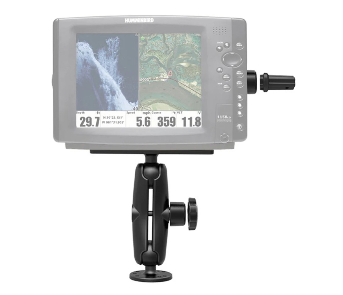 Soporte para electrónica marina RAM Pin-Lock con pomo gimbal - Tamaño C Mediano
