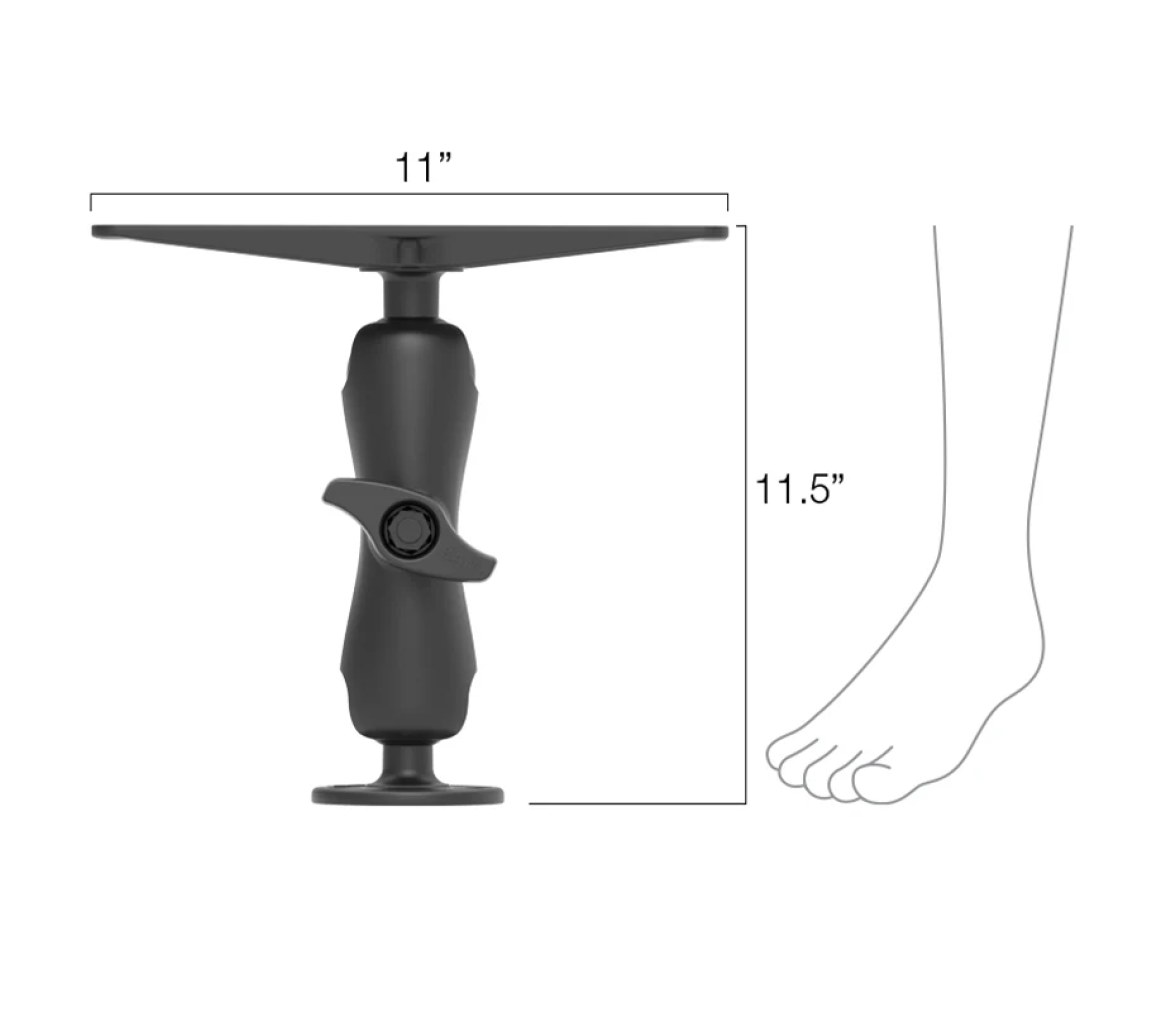 Soporte para electrónica marina RAM - Tamaño D Mediano