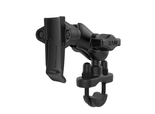 Soporte para Garmin con pinza de espina y base de manillar tipo U