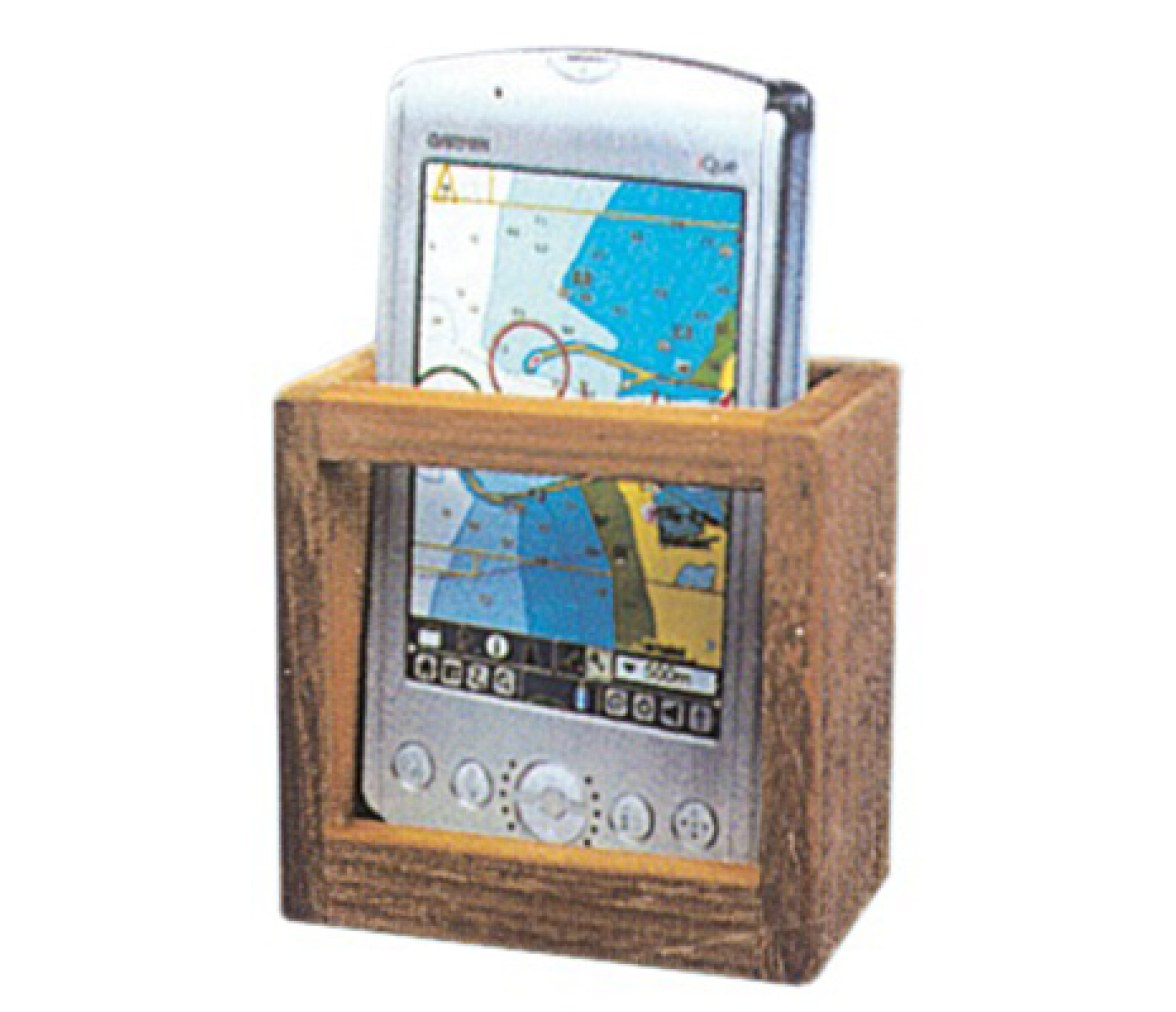 Soporte para GPS en teca