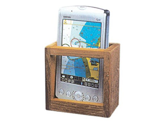 Soporte para GPS en teca