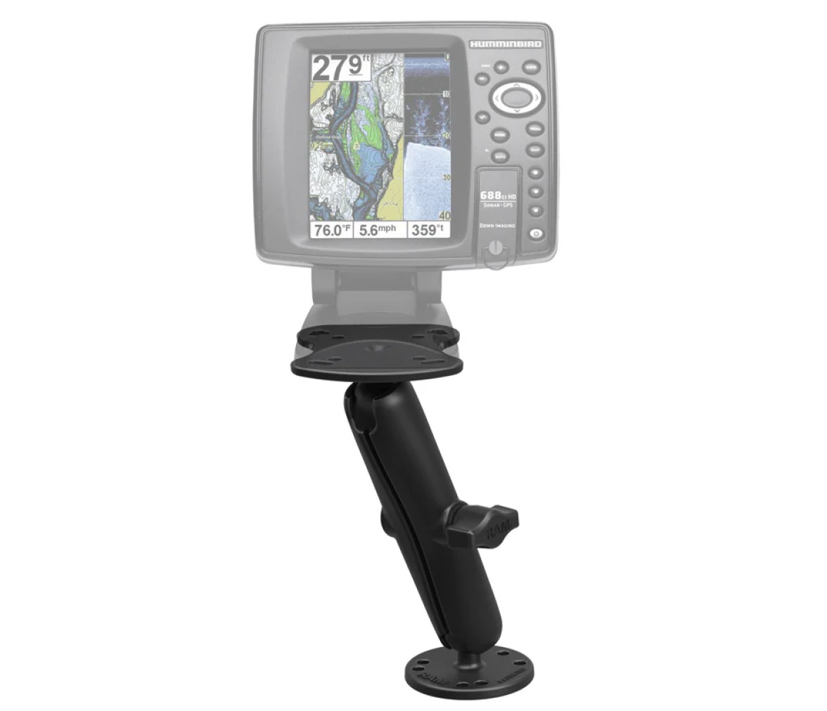 Soporte para localizador de pecas RAM para dispositivos Humminbird - Tamaño B La