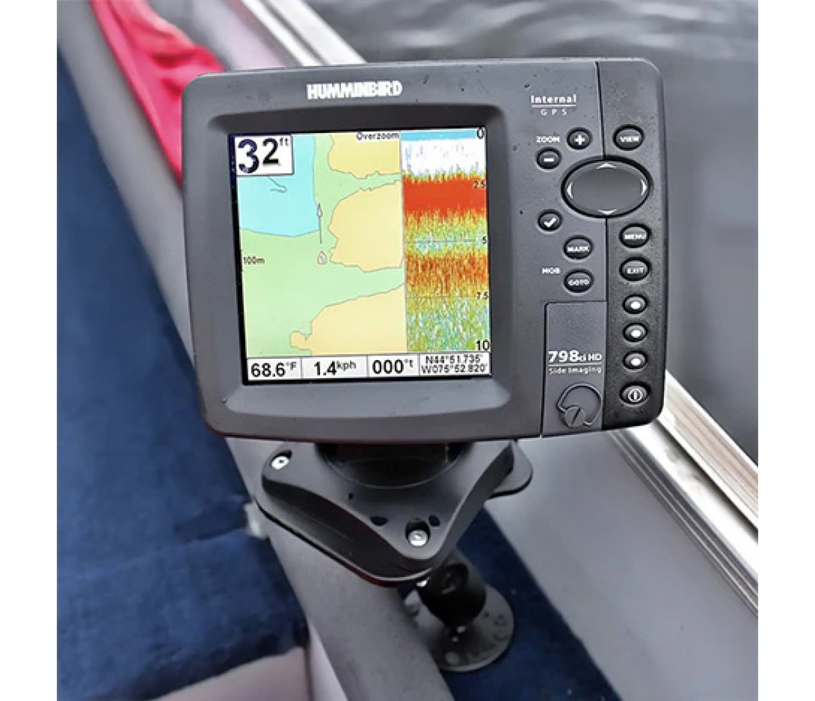 Soporte para localizador de pecas RAM para dispositivos Humminbird - Tamaño Medi