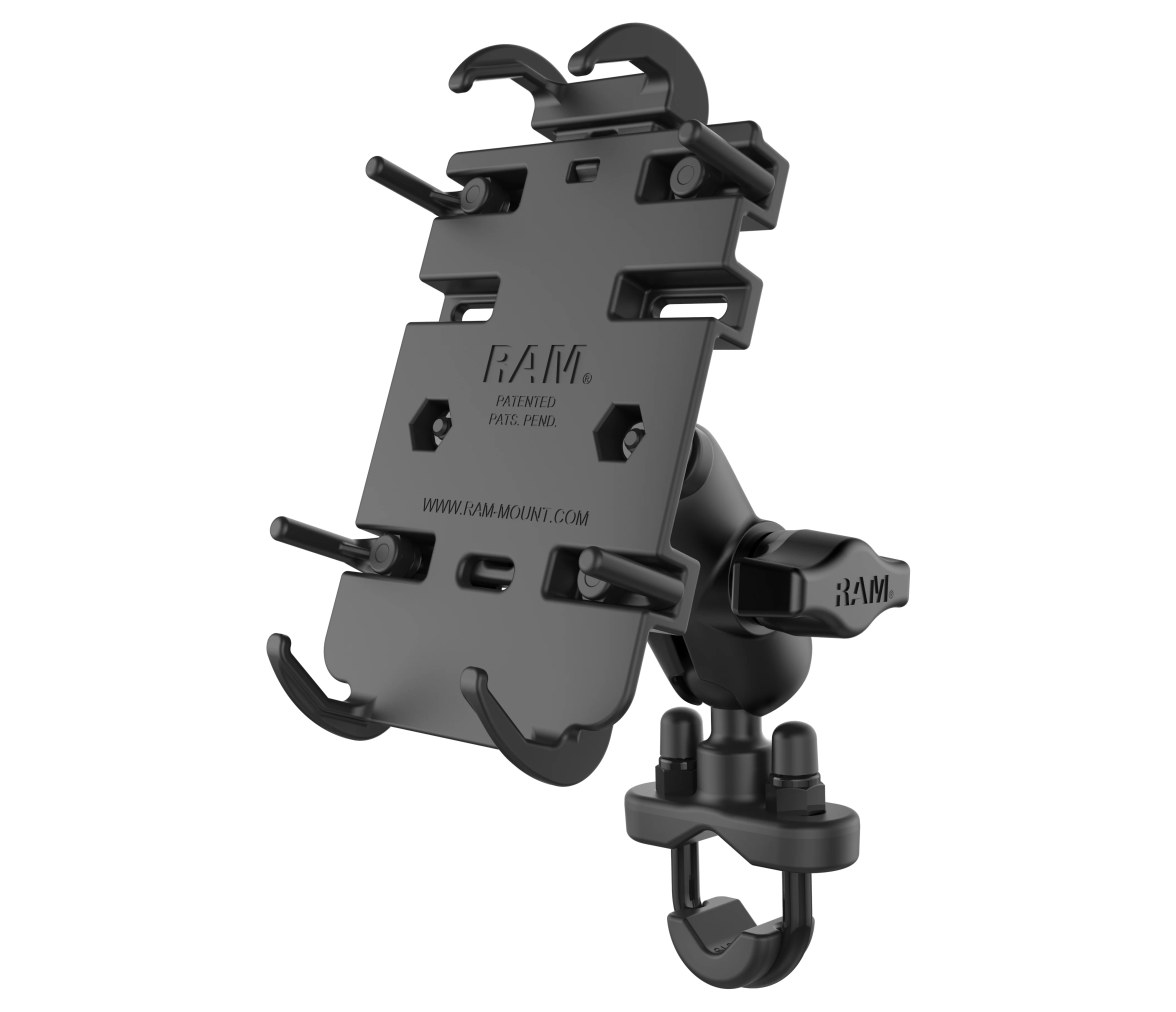 Soporte para teléfono RAM Quick-Grip con base de manillar tipo U - Corto