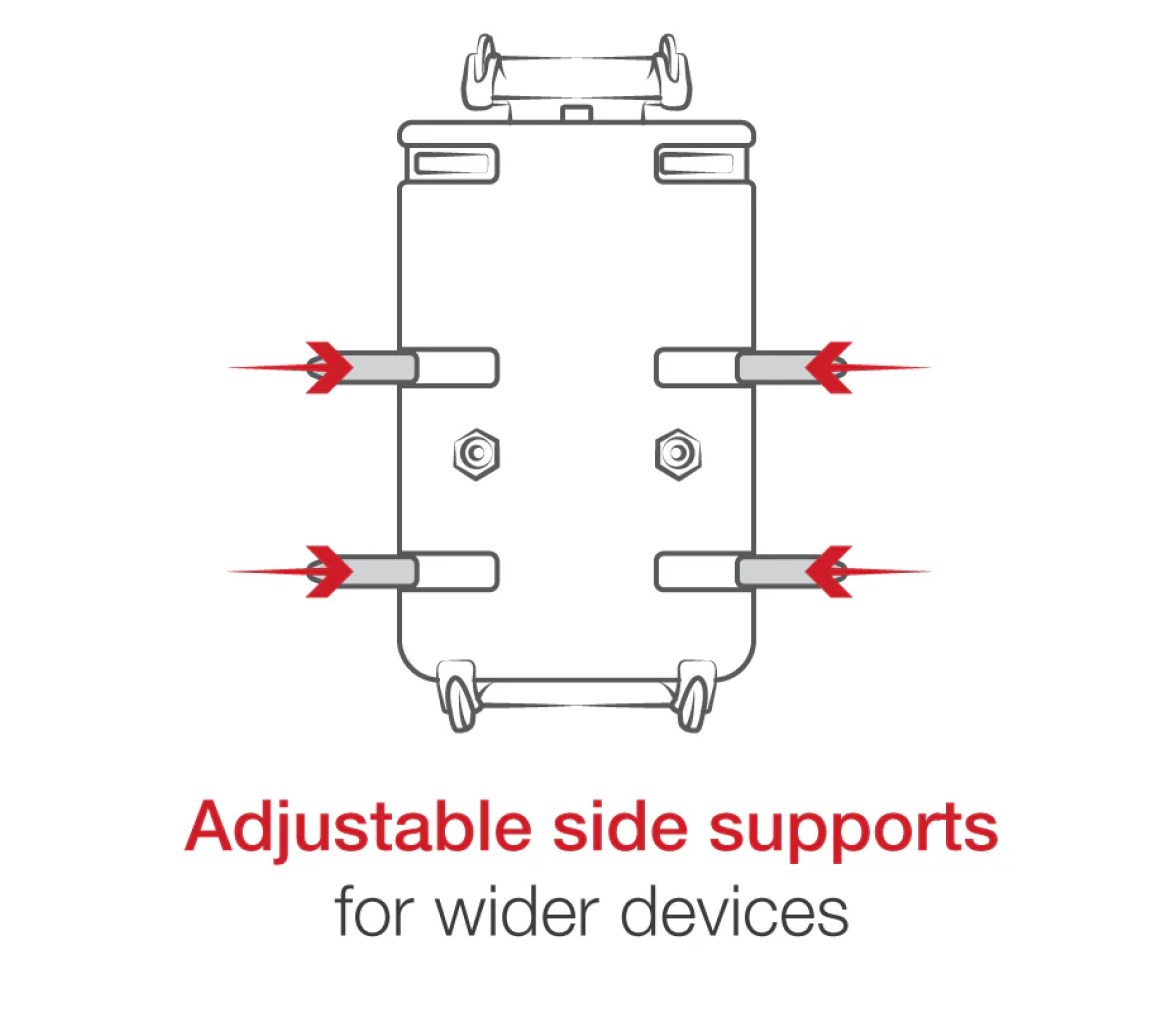 Soporte para teléfono RAM Quick-Grip XL con resorte y base de atornillar