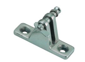 DECK HINGE ANGLED SIDE MOUNT WITH REMOVABLE PIN VINOX
