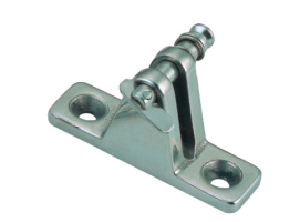 DECK HINGE ANGLED SIDE MOUNT WITH REMOVABLE PIN VINOX
