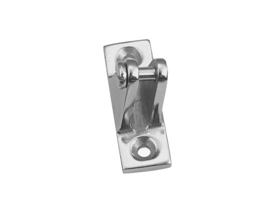 DECK HINGE ANGLED SIDE MOUNT VINOX