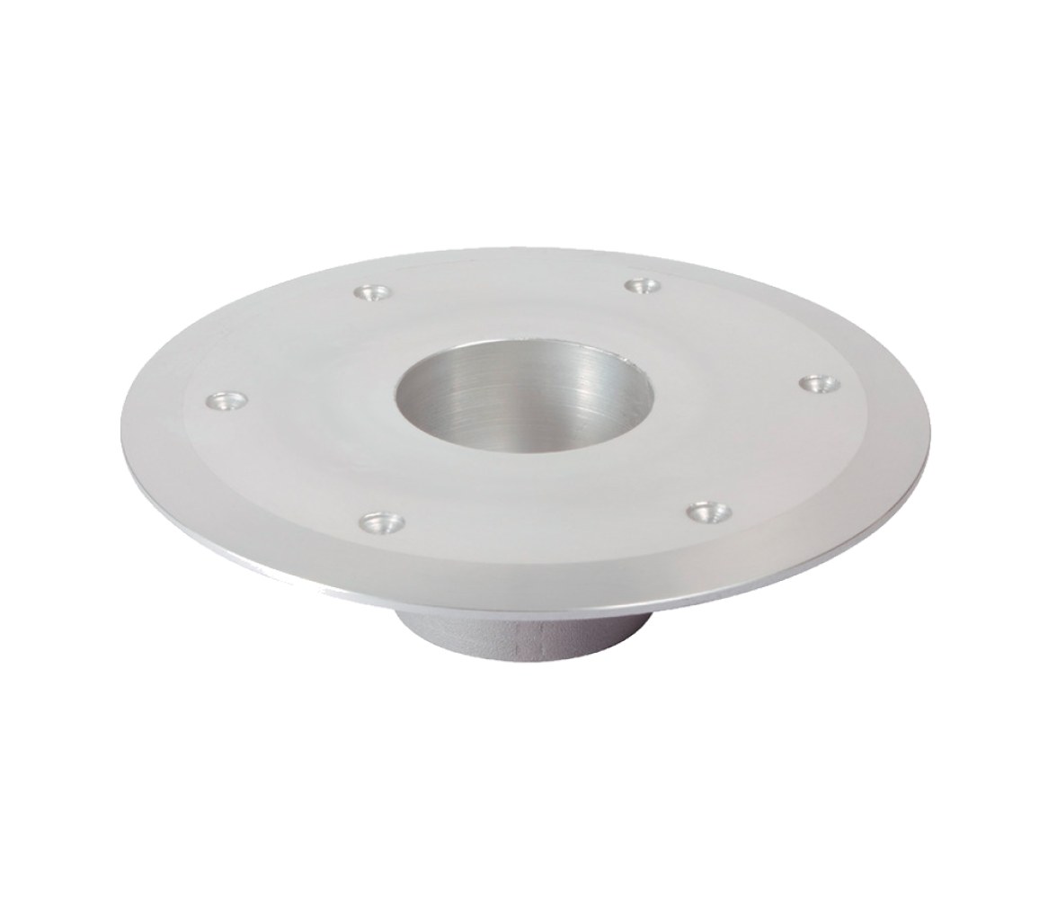 Soporte Pedestal Conico Chorro Arena Inferior Aluminio