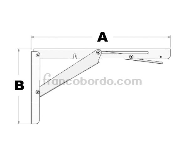 Soporte Plegable Acero Inoxidable para Mesa Tablero