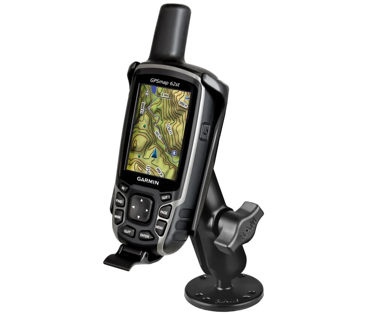Soporte RAM Drill-Down para Garmin GPSMAP 62 y 64 Serie - Aluminio