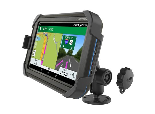 Soporte RAM EZ-Roll'r de atornillar para Garmin Fleet 770, Overlander + más