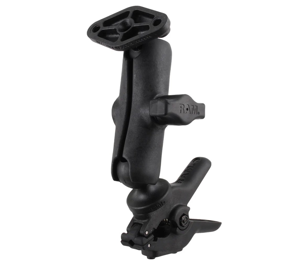 Soporte RAM Tough-Clamp Small Double Ball con base diamante