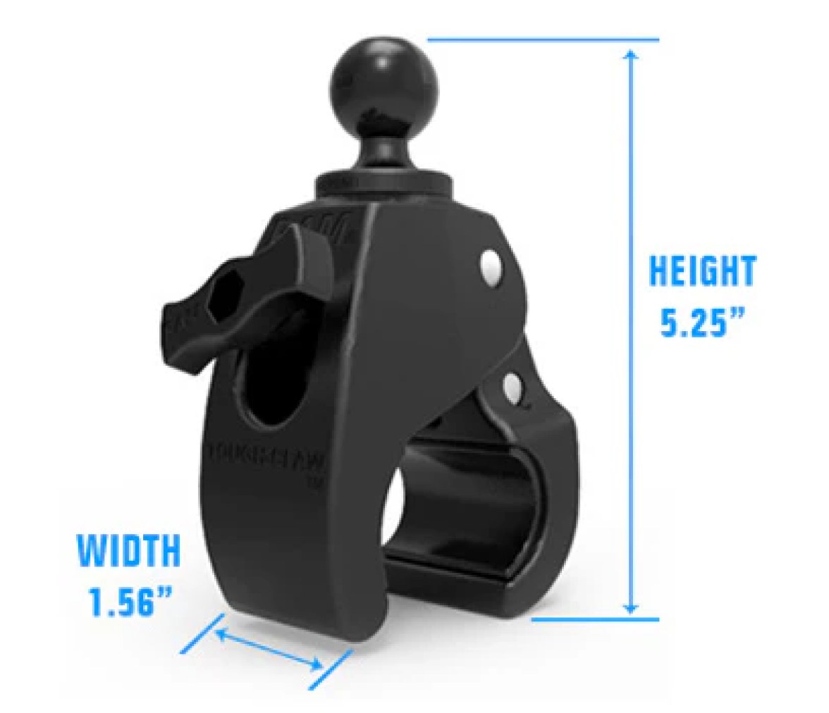 Soporte RAM Tough-Claw con pinza mediana y placa diamante compuesta