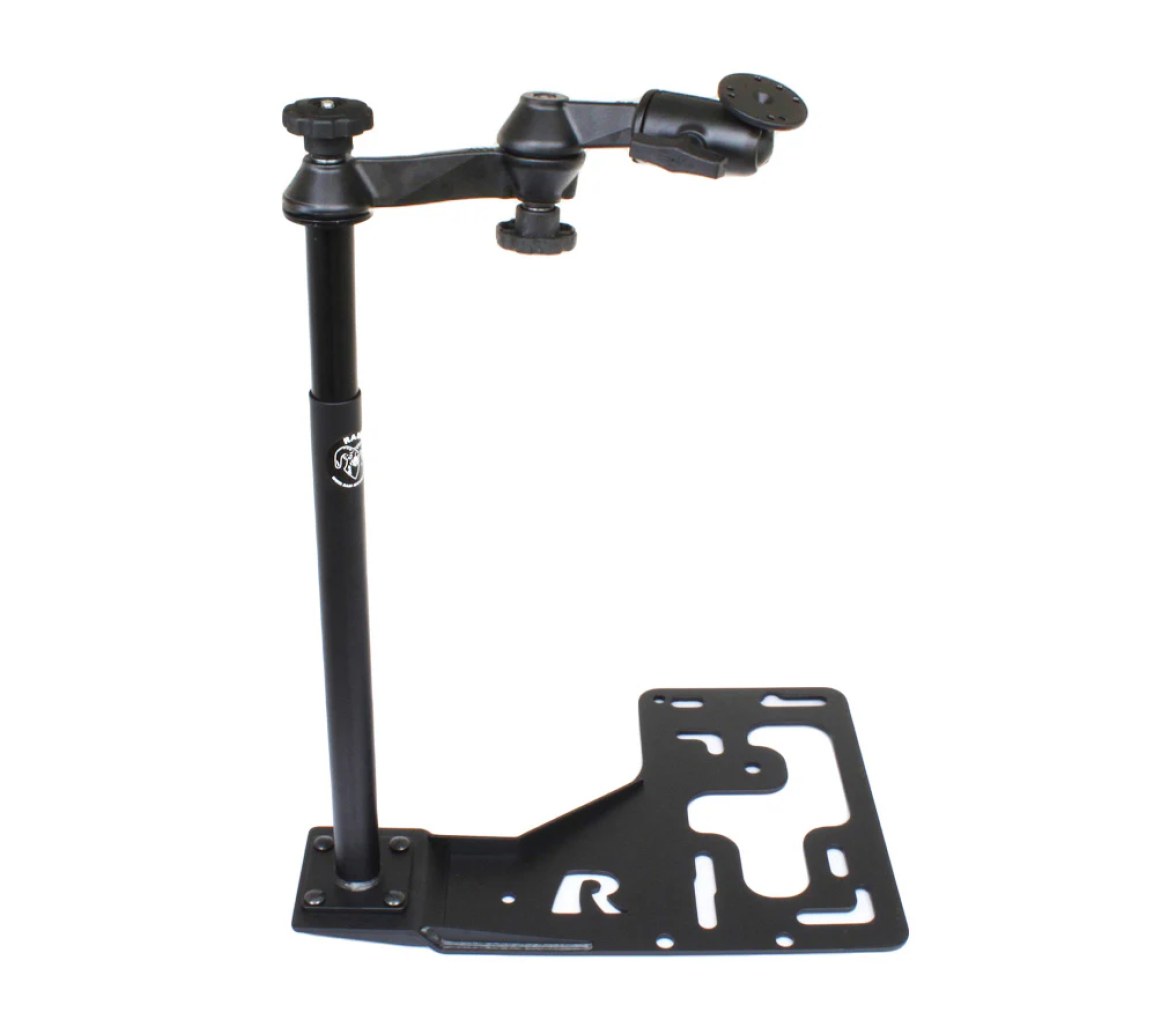 Soporte RAM Universal sin Taladro para Camiones Pesados - Brazo Oscilante Doble