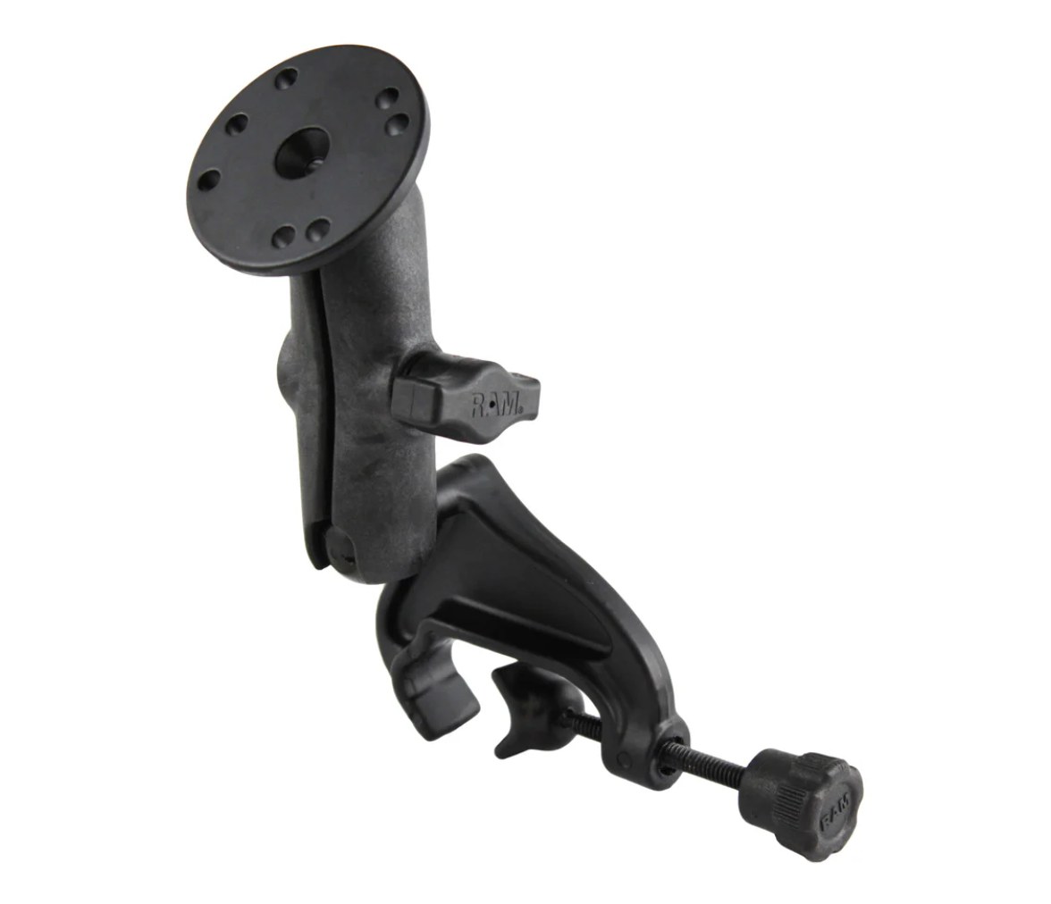 Soporte RAM Yoke Clamp con brazo de rótula compuesto y placa redonda de aluminio