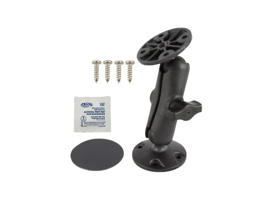 Soporte universal compuesto de doble bola con disco adhesivo