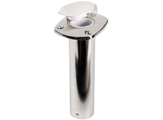 Soporte vertical para caña de pescar con montaje empotrado