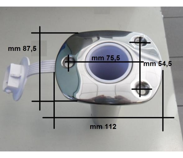 Soporte vertical para caña de pescar con montaje empotrado