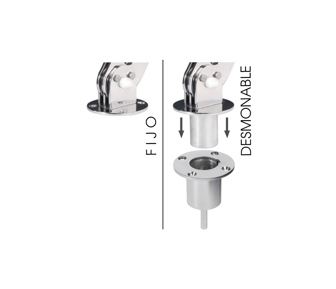 Soporte Embarcacion Neumatica 70 kg Doble Palanca