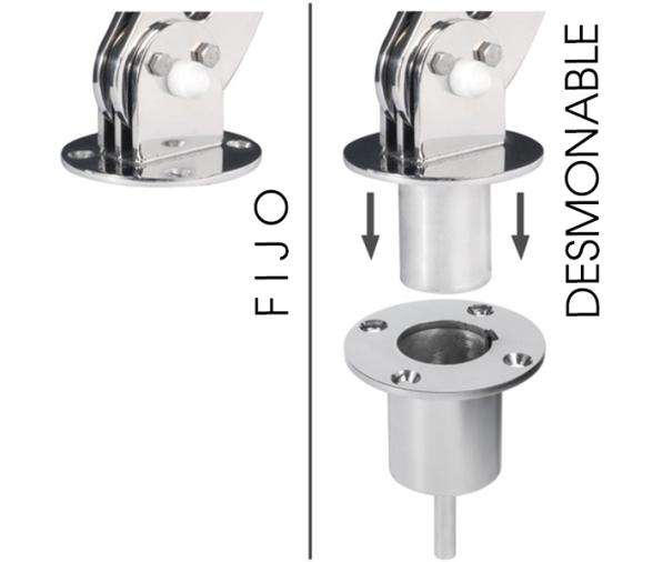 Soporte Embarcacion Neumatica 70 kg Doble Palanca