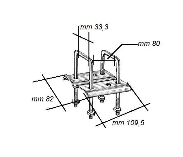 Soporte montura para rodillo