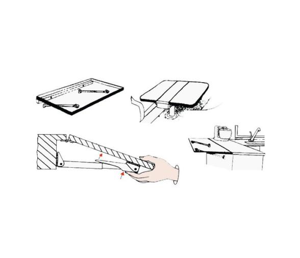 Soporte para mesas plegables tipo Rakego